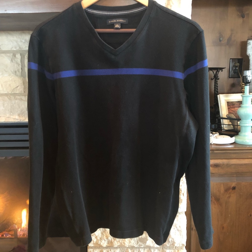 Banana Republic Black Vneck Sweater